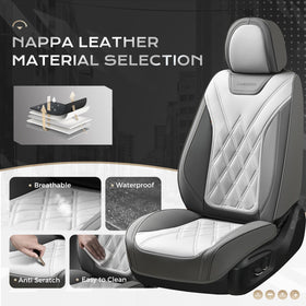 Coverado close-up of Nappa leather texture highlighting soft durable finish