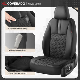 Coverado close-up stitched texture highlighting refined finish and durable construction