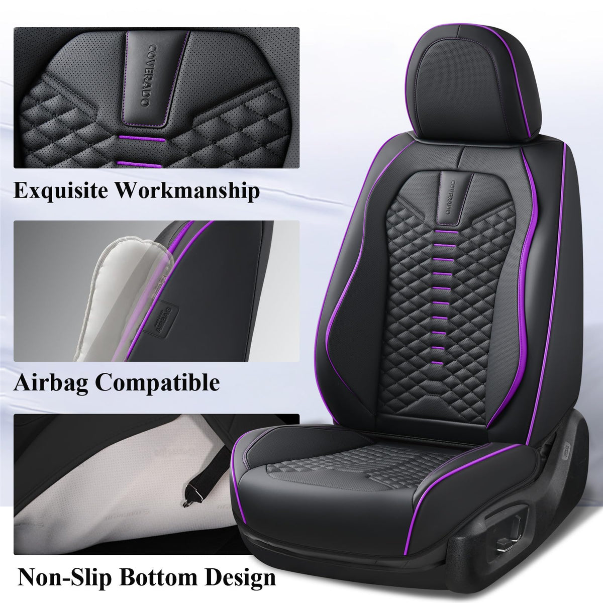 Coverado Nappa leather texture close-up showing soft touch and durable finish