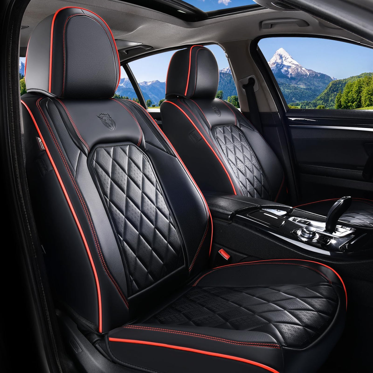Coverado close-up of perforated faux leather pattern for breathability benefit