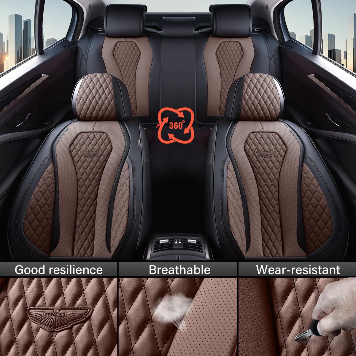 Coverado multiple color options displayed for matching interior style