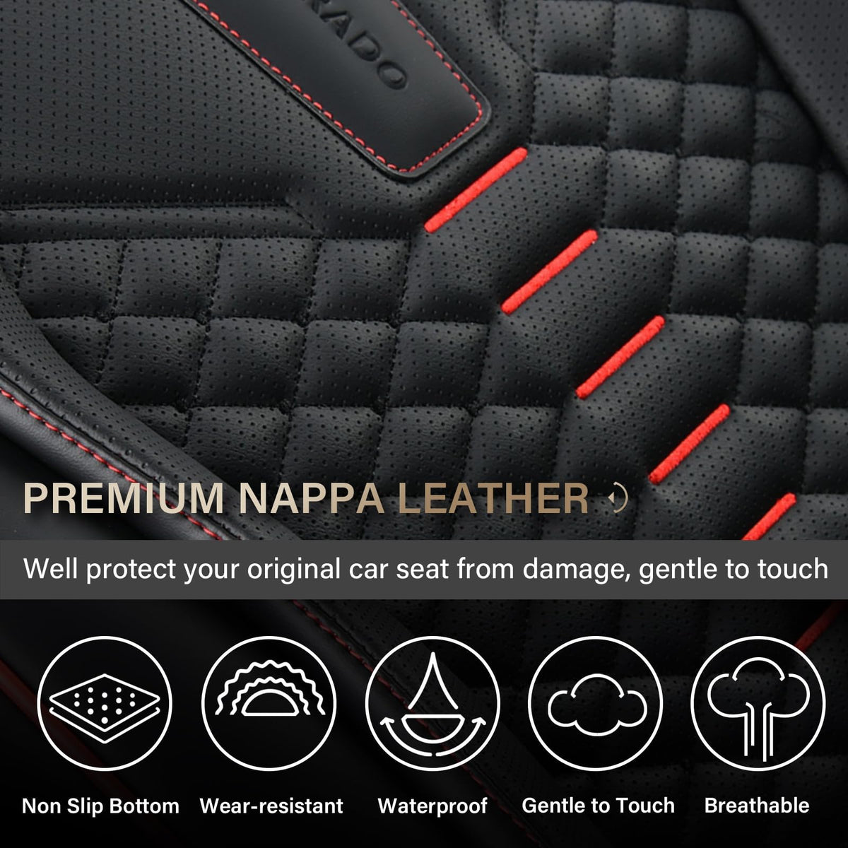 Coverado cushion foam padding detail emphasizing added comfort and resilience