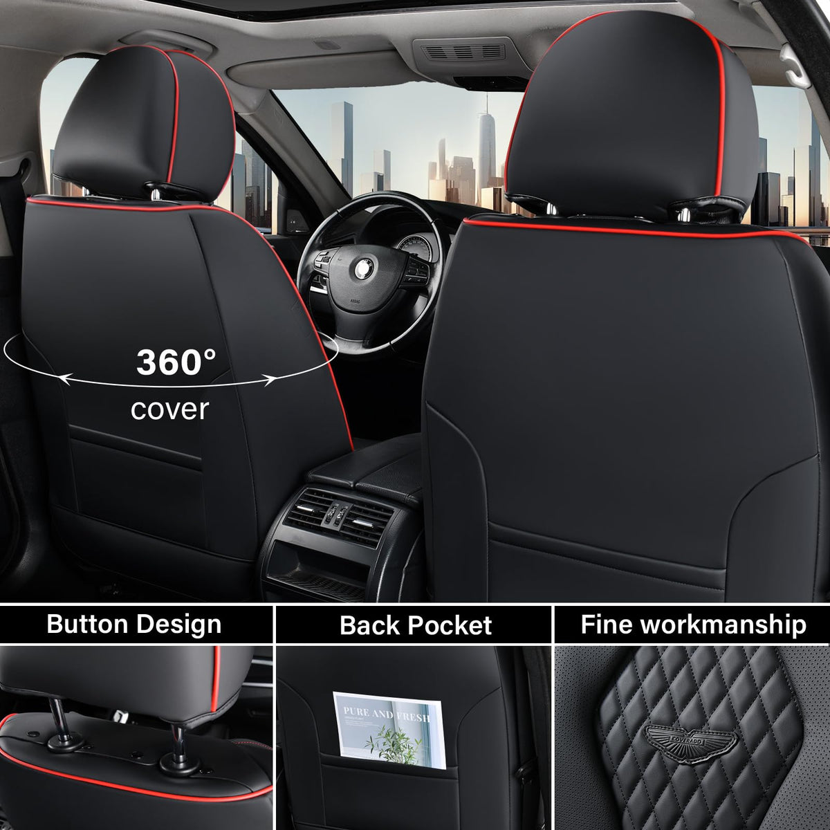 Coverado foam padding profile showing dense cushioning for added seating comfort