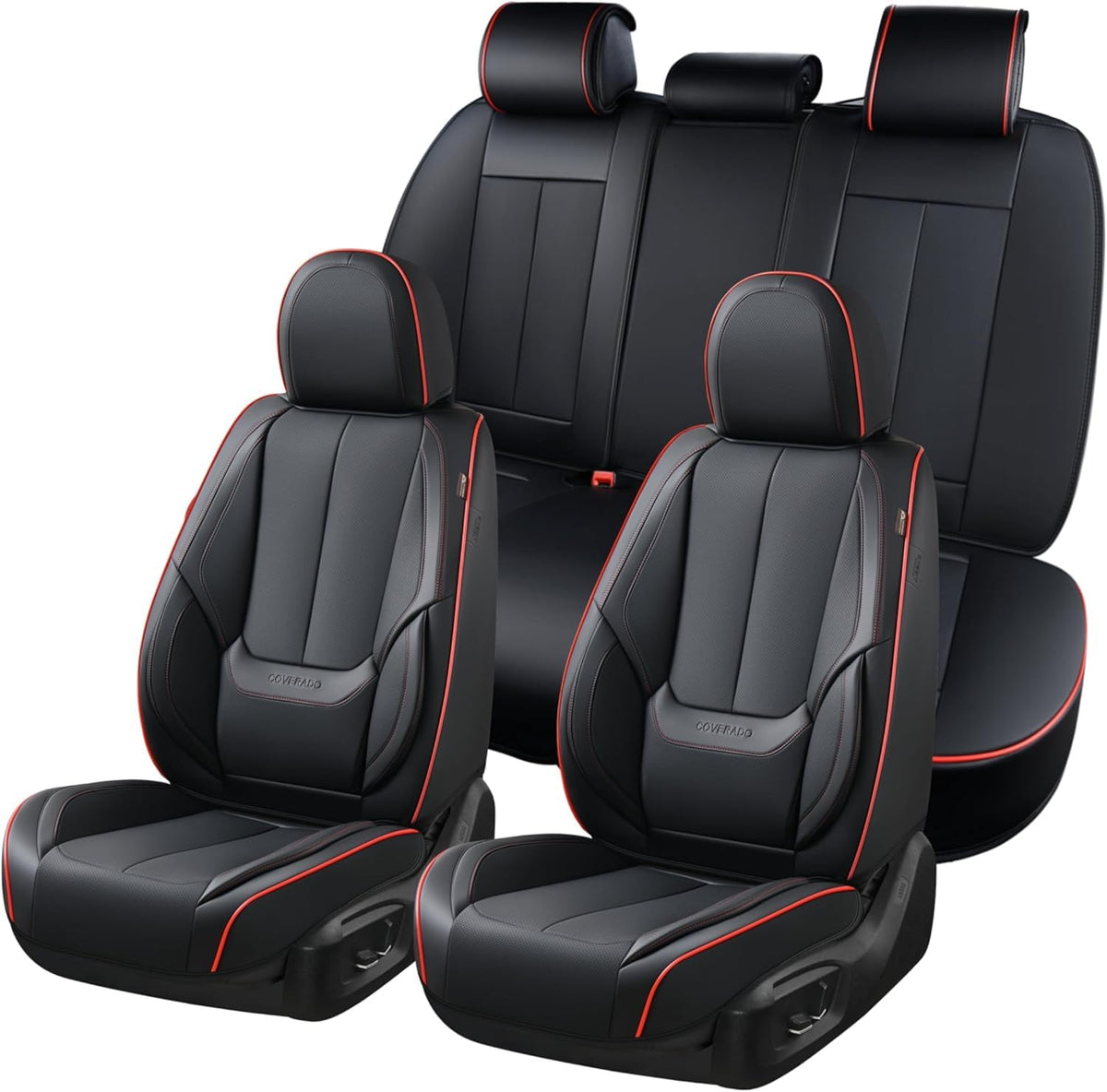 Coverado front seat cover installed showing premium look and quick upgrade benefit
