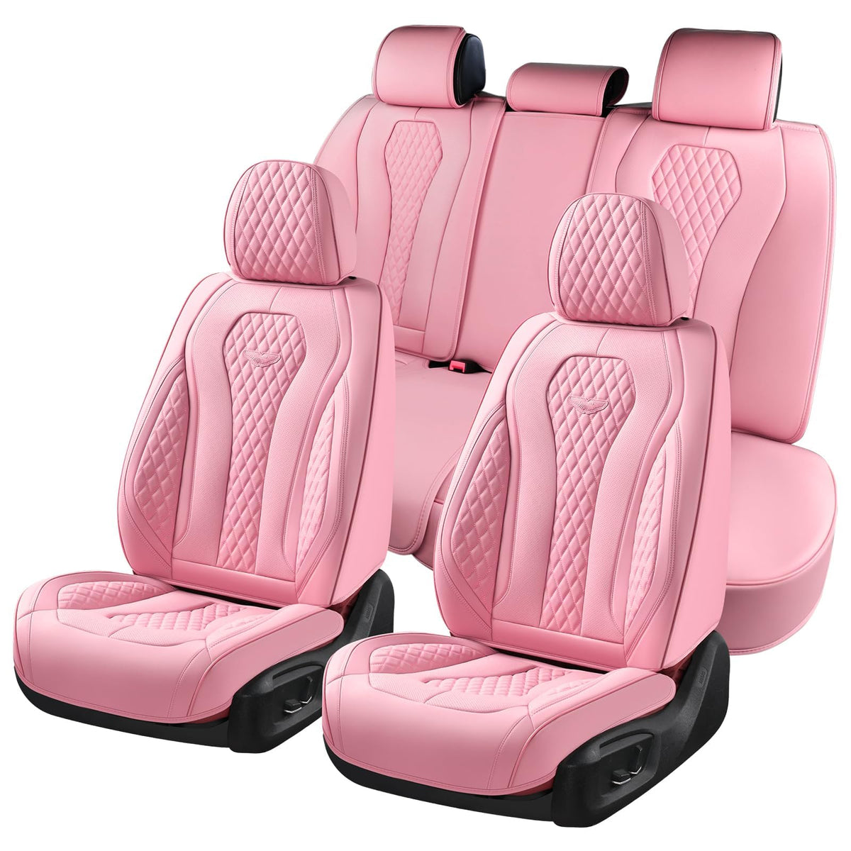 Coverado front seat full set installed showing stylish protection and comfort