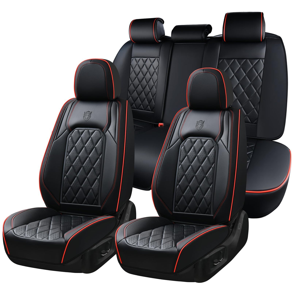 Coverado front seat full view showing protective fit and stylish look