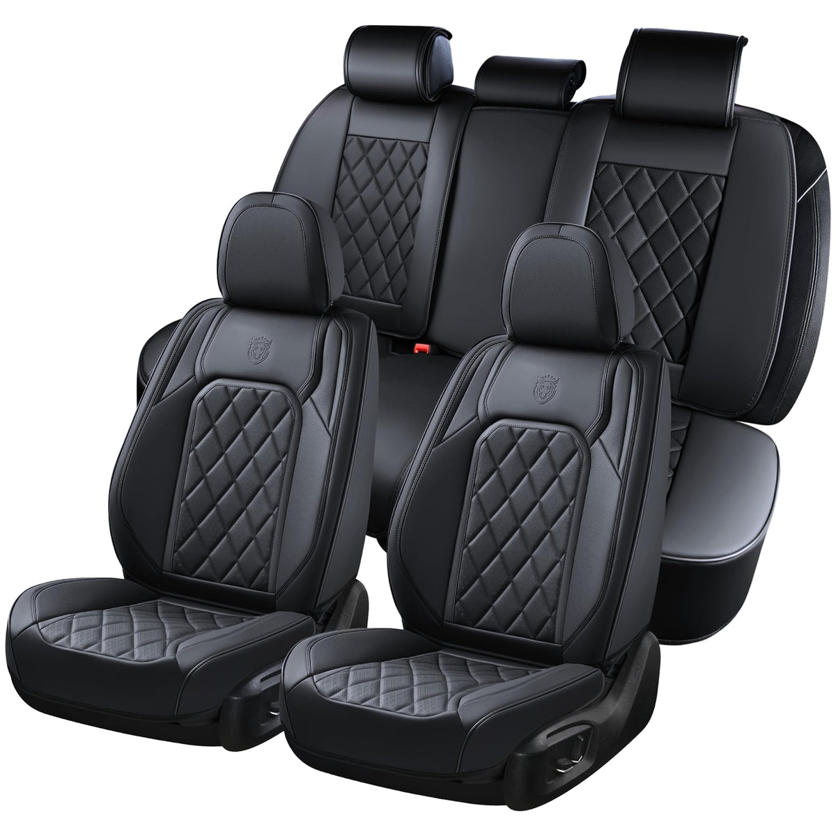 Coverado front seat full view showing sleek protection and refined finish