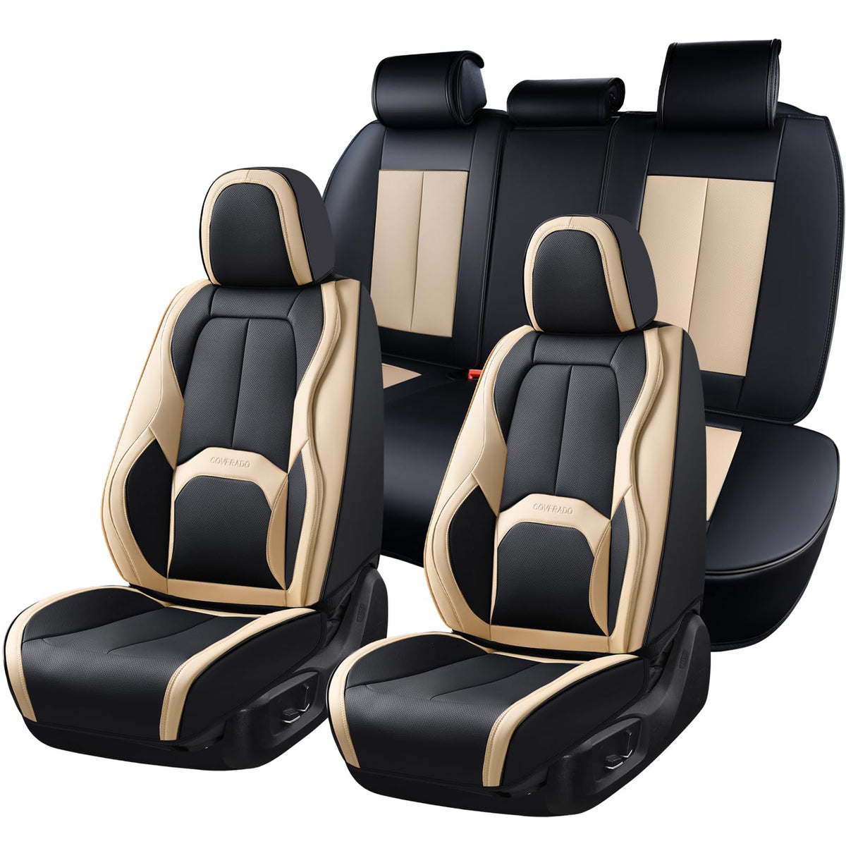 Coverado front seat full view showing stylish protection and comfort