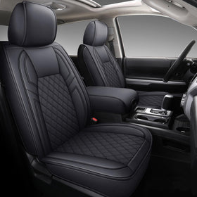 Coverado front seats full set fitted, neat protection for Tundra interior