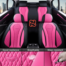 Coverado headrest stitching detail emphasizing premium seams and durable construction benefit