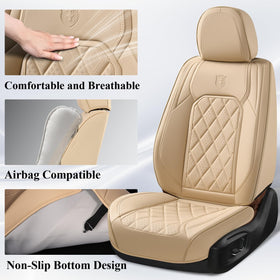 Coverado separate headrest piece illustrating easy adjustment and secure fit