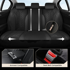 Coverado installation straps and metal hooks ensuring secure fit