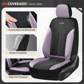 Coverado leather texture closeup highlighting waterproof PU leather durability