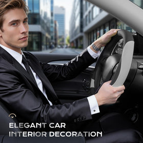 Coverado in car interior enhancing style and protecting original wheel