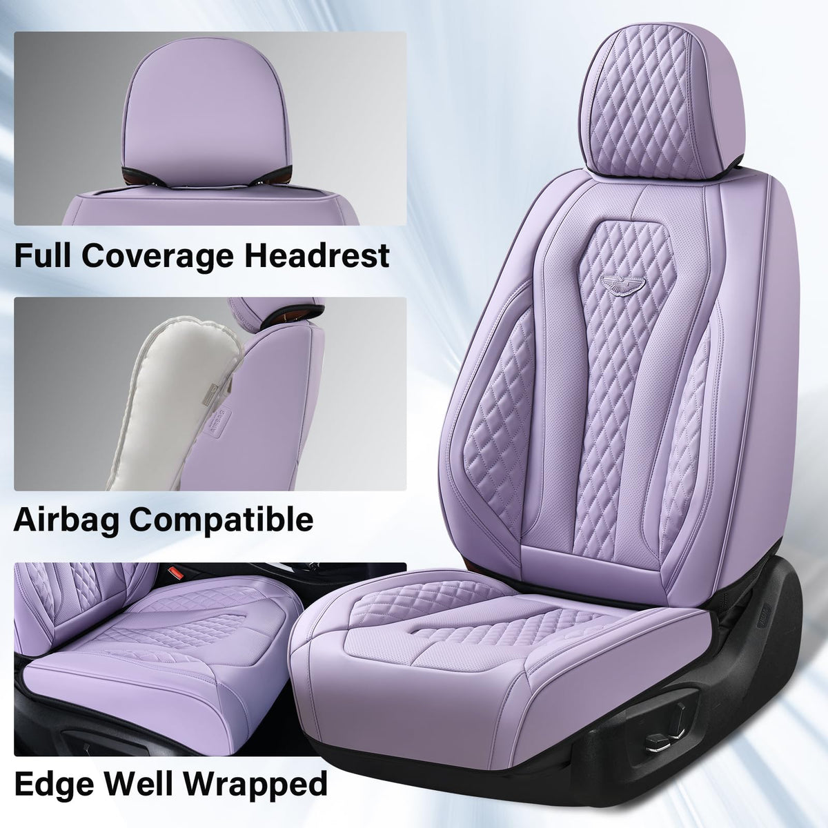 Coverado purple interior lifestyle shot adding a refined cabin look