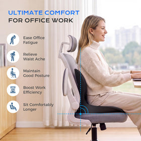 Coverado placed on an office chair showing versatile everyday use
