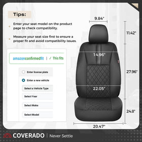 Coverado packaging and installation manual displaying included kit and easy setup
