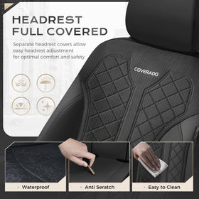 Coverado pet protection in-car blocking claws and hair effectively