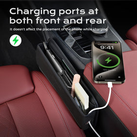 Coverado pocket holding smartphone for quick access while driving