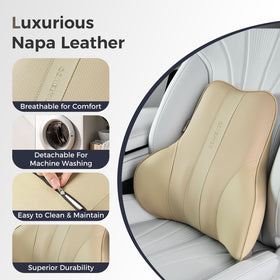 Coverado PU leather cover detail with zipper for easy removal and simple cleaning