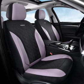 Coverado rear seat covers installed showing complete five-seat coverage benefit