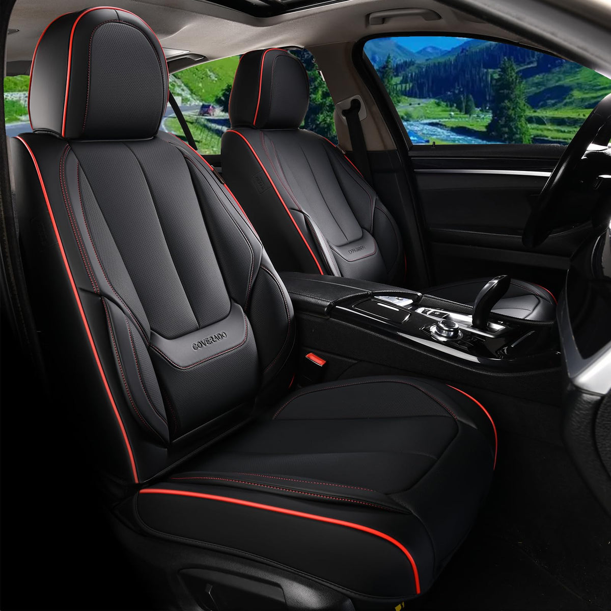 Coverado rear bench covers in a car improving protection and uniform style