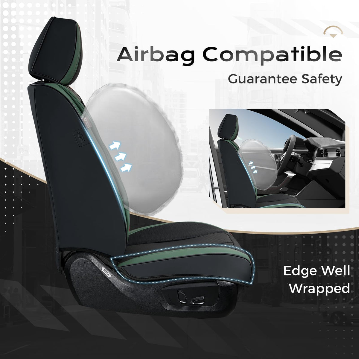 Coverado rear seat full coverage demonstrating waterproof safeguard