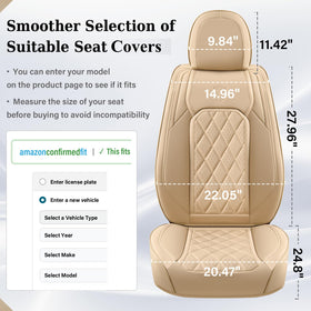 Coverado rear seats full view demonstrating complete five-seat coverage and clean look