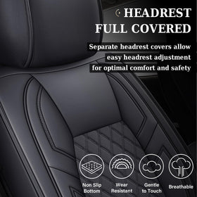 Coverado rear seat installed view, full coverage for passenger protection