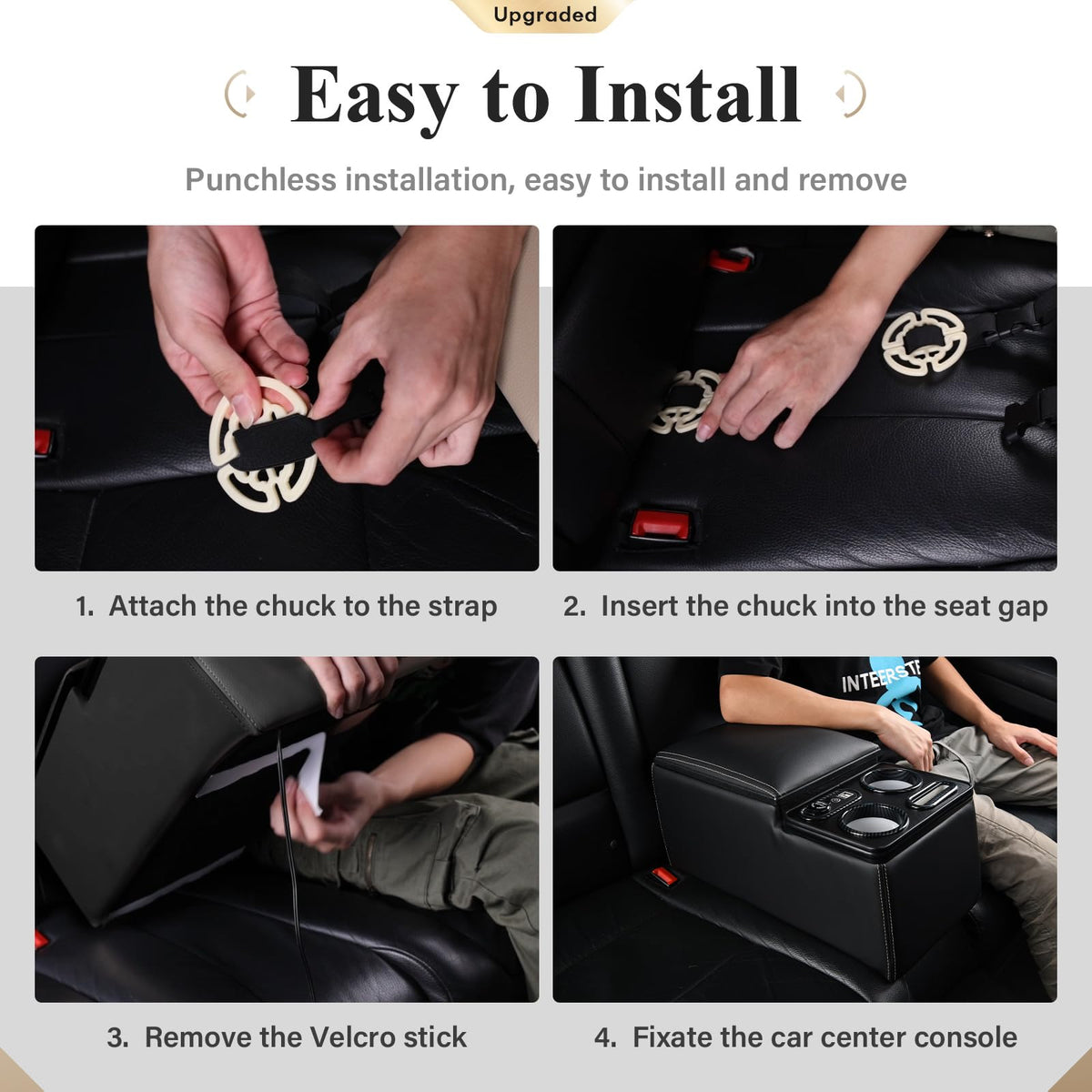 Coverado in rear-seat lifestyle scene provides comfort and easy access