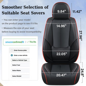 Coverado seat cover repelling liquid spill showing waterproof protection benefit