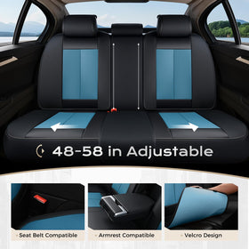Coverado seat covers installed in car lifestyle scene for stylish protection