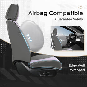 Coverado seat in use with family demonstrating easy maintenance and comfort