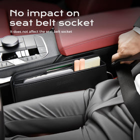 Coverado moving with power seat to show secure fit during adjustment