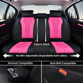 Coverado seat side showing airbag access keeping safety systems unobstructed during use