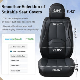 Coverado seatbelt access cutout preserving buckle accessibility