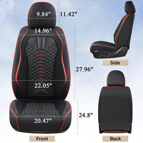 Coverado side airbag access cutout showing preserved safety feature compatibility