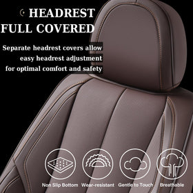 Coverado side seam beside airbag area showing accessible safety