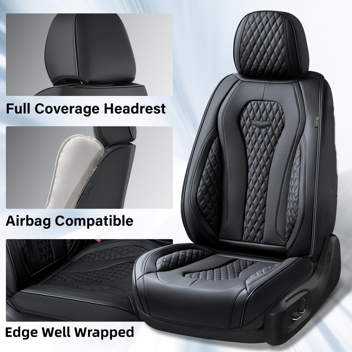 Coverado side view showing airbag access and preserved safety function