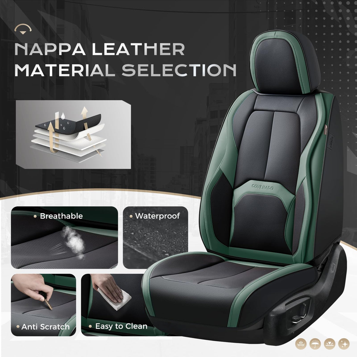 Coverado side profile protection showing snug fit and edge coverage