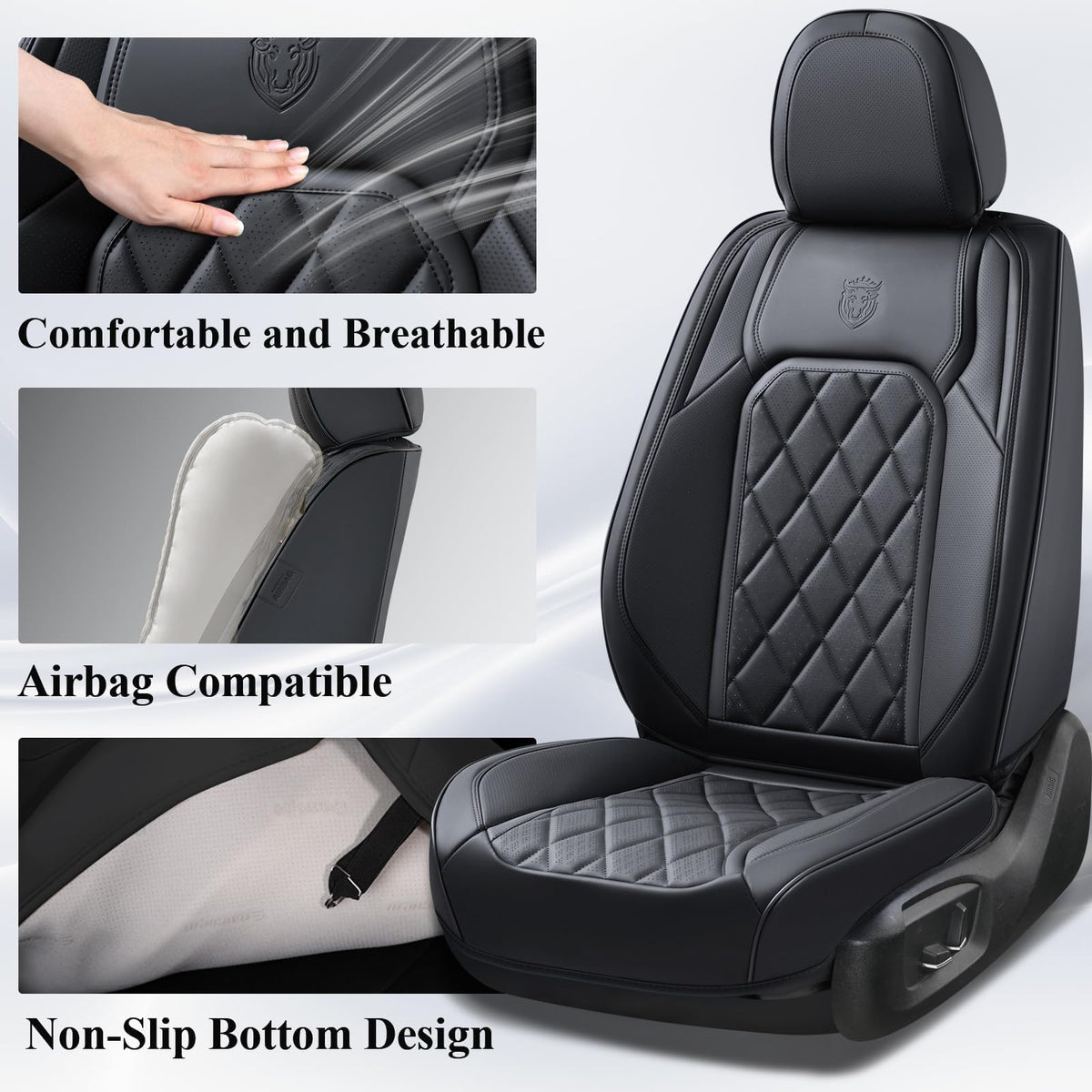 Coverado side wrap zipper detail showing snug fit and secure fastening