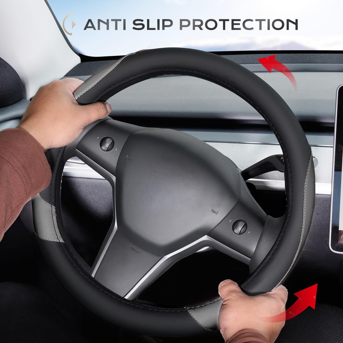 Coverado silicone lining detail preventing cover slip while driving