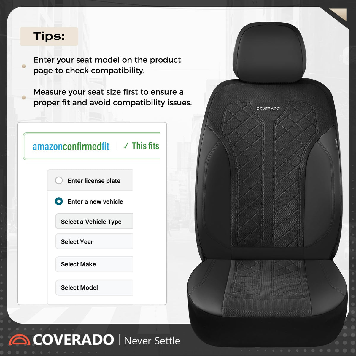 Coverado storage pocket detail organizing essentials during trips