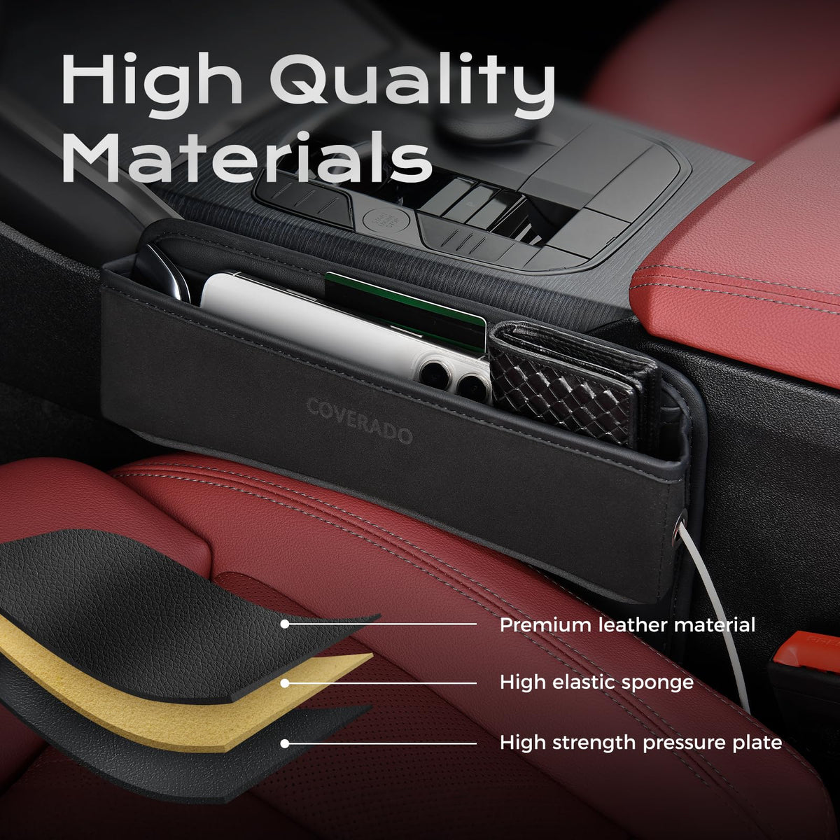 Coverado installed in truck interior keeping keys visible and safe