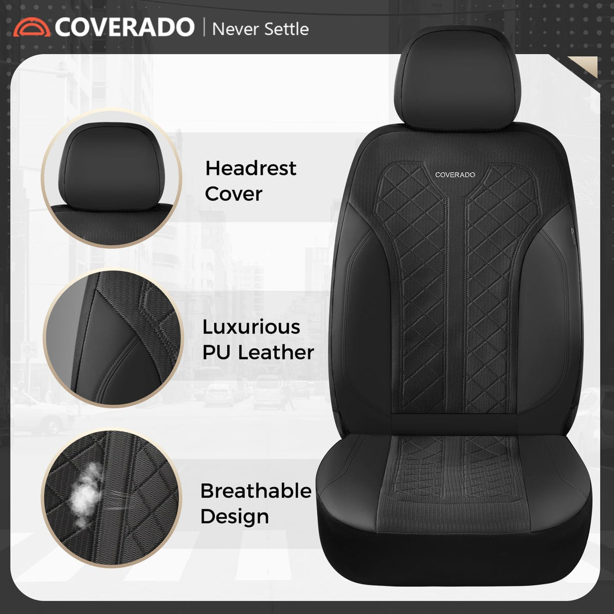 Coverado waterproof spill demo illustrating effortless wipe-clean benefit