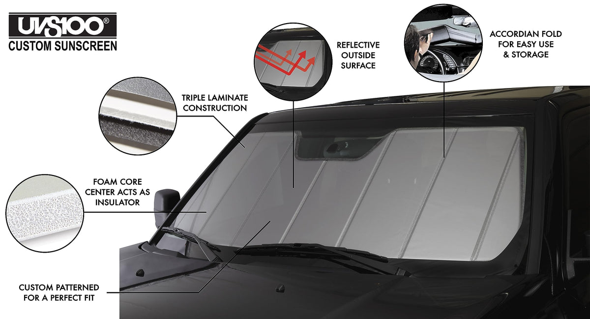 Covercraft UVS100 installed on 1999 Toyota Tacoma blocking sun and lowering cabin heat