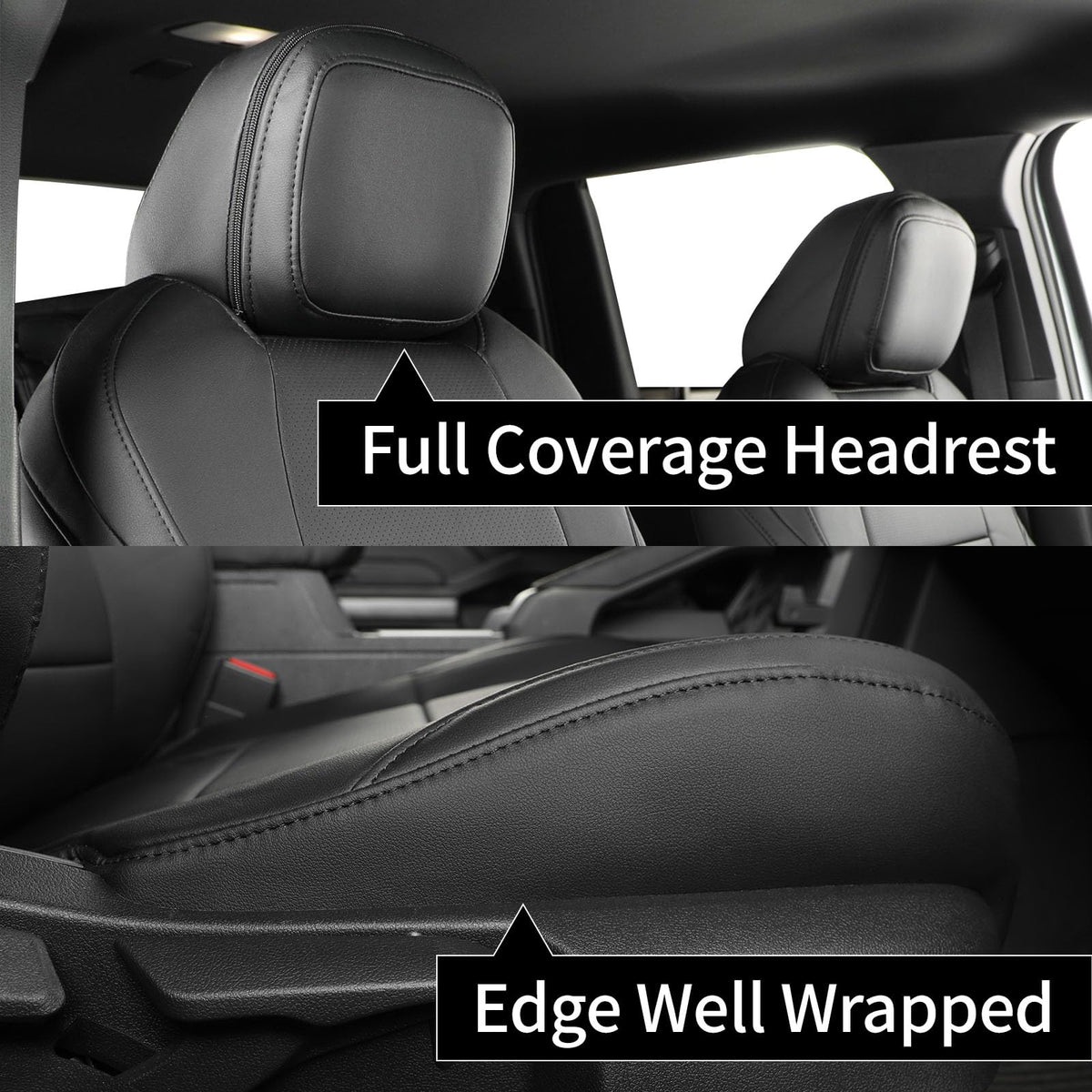 coverdream rear seats installed in Tacoma showing complete coverage benefit