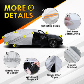 Coverra storage bag and FRONT label for easy packing and correct orientation