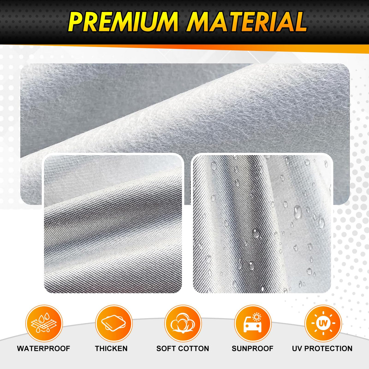 Coverra wheel strap attachment securing cover to Beetle rims for wind resistance