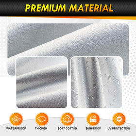 Coverra wheel strap attachment securing cover to Beetle rims for wind resistance